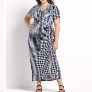 Boulder Geo Drawstring Maxi Dress